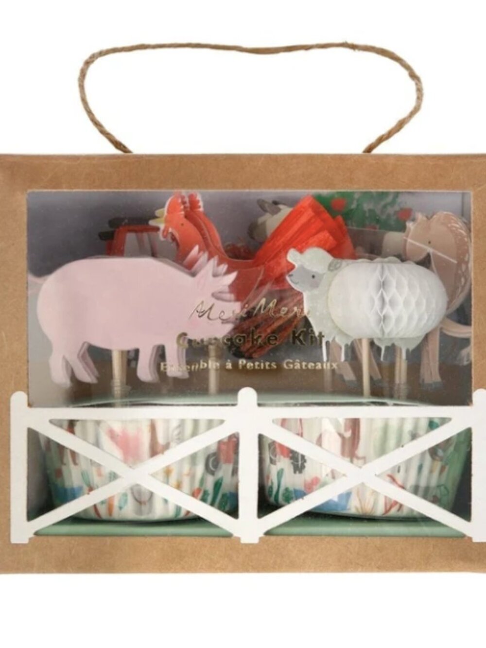 Meri Meri On the Farm Cupcake Kit 24 NEW